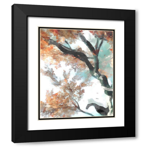 Fall Tree II Black Modern Wood Framed Art Print with Double Matting by Saunders, Alonzo