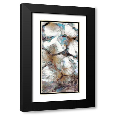 Neutral Summer Leaves IV Black Modern Wood Framed Art Print with Double Matting by Saunders, Alonzo