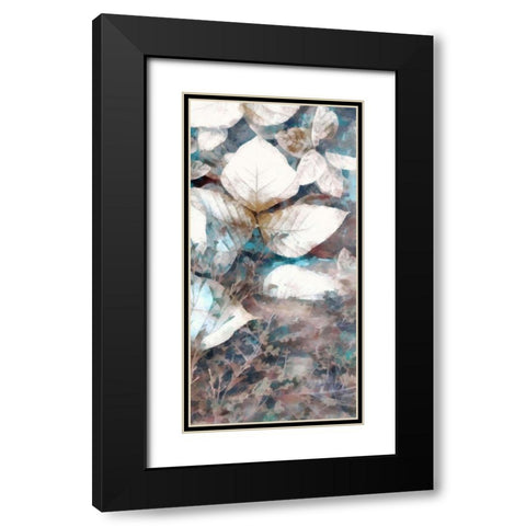 Neutral Summer Leaves V Black Modern Wood Framed Art Print with Double Matting by Saunders, Alonzo