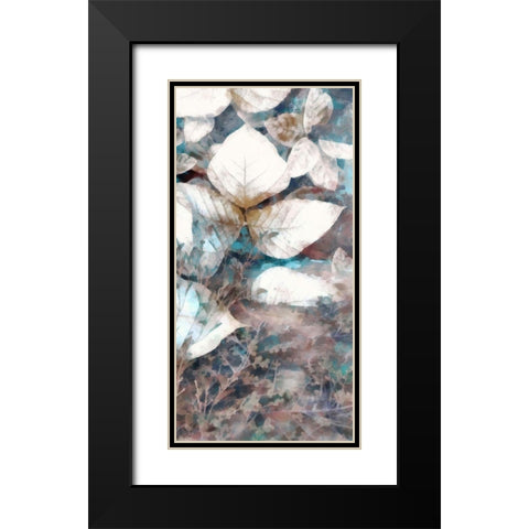 Neutral Summer Leaves V Black Modern Wood Framed Art Print with Double Matting by Saunders, Alonzo