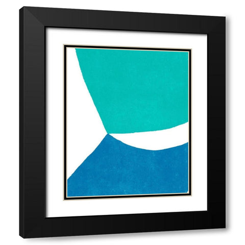 Color Cuts I Black Modern Wood Framed Art Print with Double Matting by Vess, June Erica