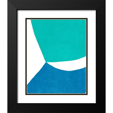 Color Cuts I Black Modern Wood Framed Art Print with Double Matting by Vess, June Erica