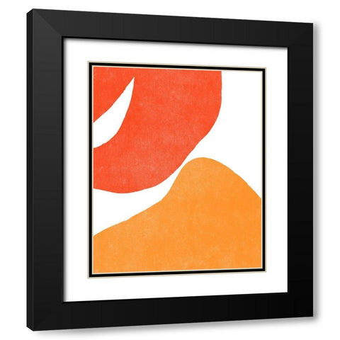Color Cuts III Black Modern Wood Framed Art Print with Double Matting by Vess, June Erica
