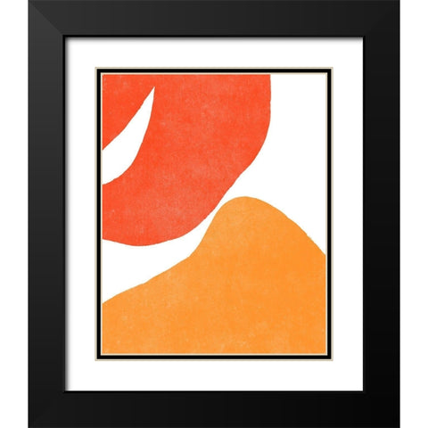 Color Cuts III Black Modern Wood Framed Art Print with Double Matting by Vess, June Erica