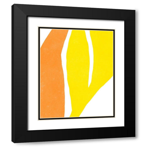Color Cuts V Black Modern Wood Framed Art Print with Double Matting by Vess, June Erica