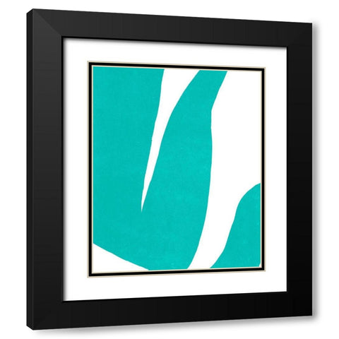 Color Cuts VII Black Modern Wood Framed Art Print with Double Matting by Vess, June Erica