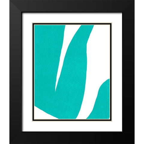 Color Cuts VII Black Modern Wood Framed Art Print with Double Matting by Vess, June Erica