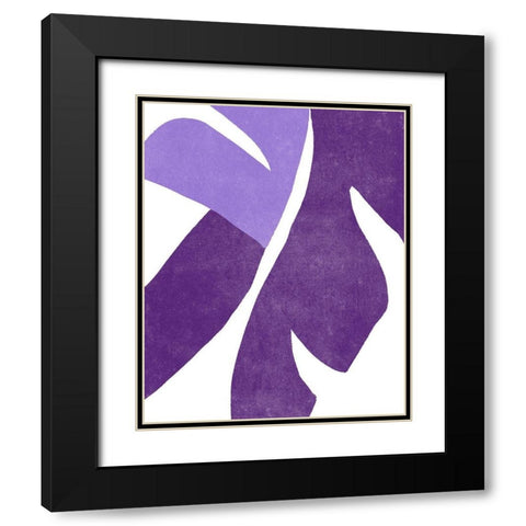 Color Cuts VIII Black Modern Wood Framed Art Print with Double Matting by Vess, June Erica
