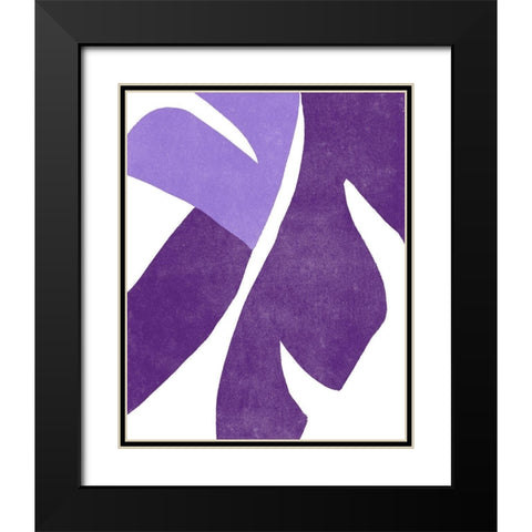 Color Cuts VIII Black Modern Wood Framed Art Print with Double Matting by Vess, June Erica