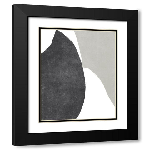 Color Cuts X Black Modern Wood Framed Art Print with Double Matting by Vess, June Erica