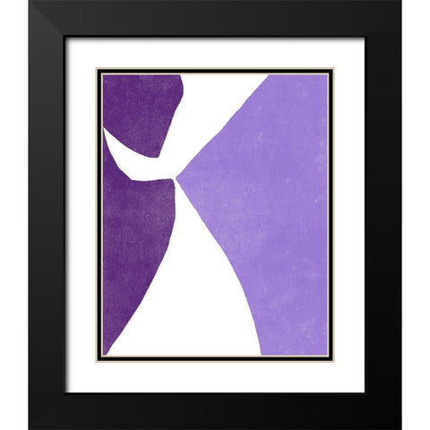 Color Cuts XIII Black Modern Wood Framed Art Print with Double Matting by Vess, June Erica