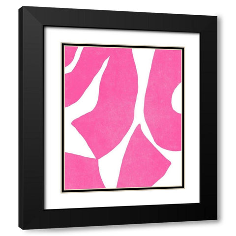 Color Cuts XV Black Modern Wood Framed Art Print with Double Matting by Vess, June Erica