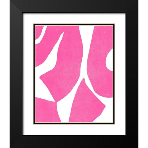 Color Cuts XV Black Modern Wood Framed Art Print with Double Matting by Vess, June Erica
