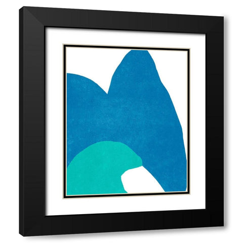 Color Cuts XVI Black Modern Wood Framed Art Print with Double Matting by Vess, June Erica