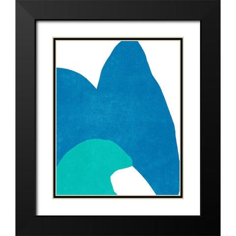 Color Cuts XVI Black Modern Wood Framed Art Print with Double Matting by Vess, June Erica