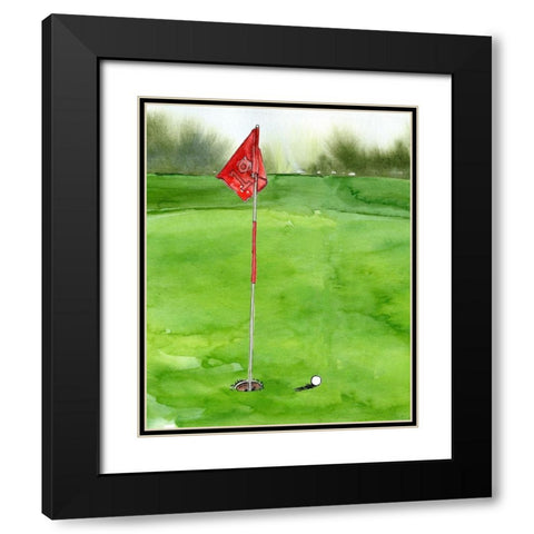 Tee Off Time I Black Modern Wood Framed Art Print with Double Matting by Parker, Jennifer Paxton