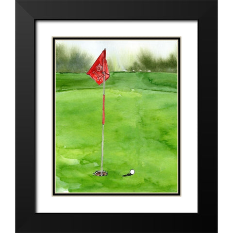 Tee Off Time I Black Modern Wood Framed Art Print with Double Matting by Parker, Jennifer Paxton