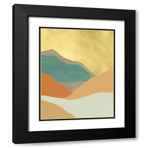 Oxidized Mesa I Black Modern Wood Framed Art Print with Double Matting by Lam, Vanna