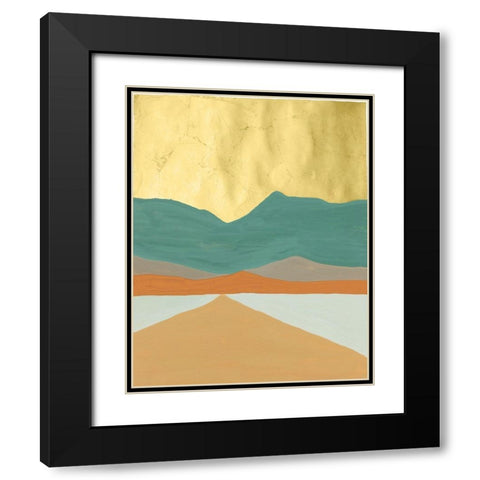 Oxidized Mesa II Black Modern Wood Framed Art Print with Double Matting by Lam, Vanna