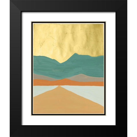 Oxidized Mesa II Black Modern Wood Framed Art Print with Double Matting by Lam, Vanna