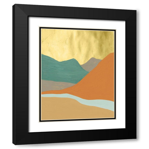 Oxidized Mesa III Black Modern Wood Framed Art Print with Double Matting by Lam, Vanna