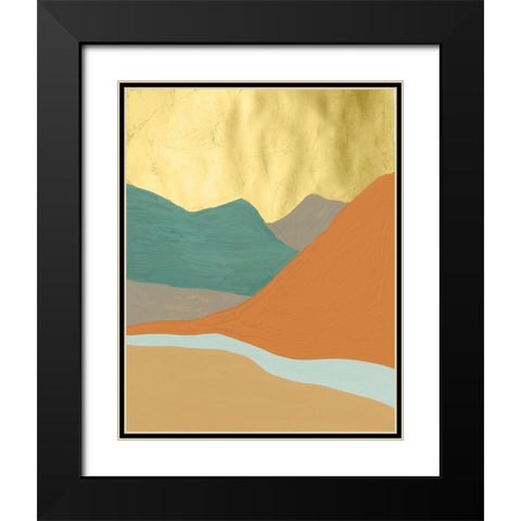 Oxidized Mesa III Black Modern Wood Framed Art Print with Double Matting by Lam, Vanna