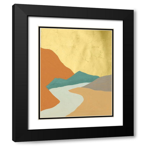 Oxidized Mesa IV Black Modern Wood Framed Art Print with Double Matting by Lam, Vanna
