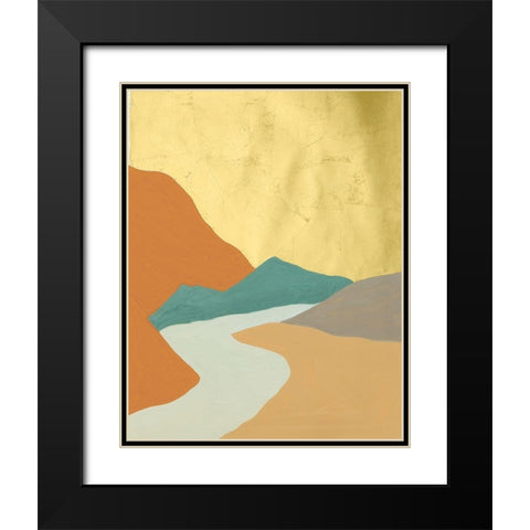 Oxidized Mesa IV Black Modern Wood Framed Art Print with Double Matting by Lam, Vanna