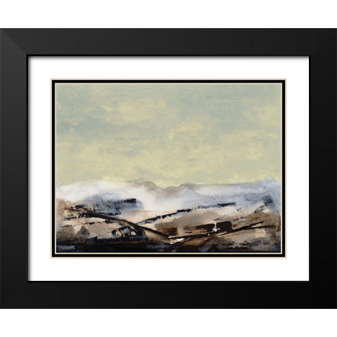 Shanthih I Black Modern Wood Framed Art Print with Double Matting by Gordon, Sharon