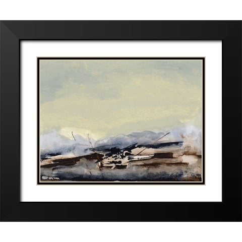 Shanthih II Black Modern Wood Framed Art Print with Double Matting by Gordon, Sharon