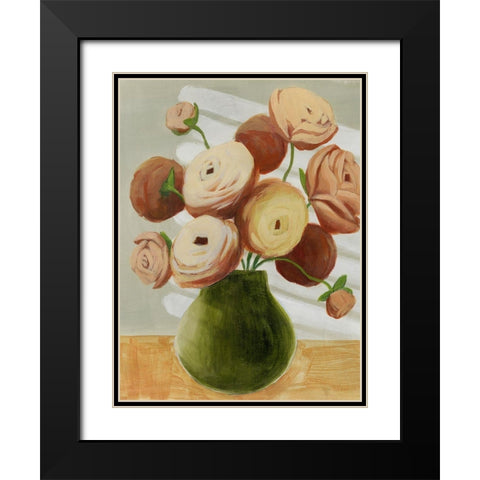 Afternoon Posy I Black Modern Wood Framed Art Print with Double Matting by Popp, Grace