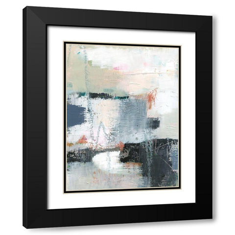 Dunbar II Black Modern Wood Framed Art Print with Double Matting by Barnes, Victoria