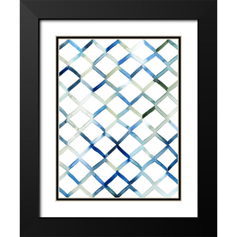Sea Lattice I Black Modern Wood Framed Art Print with Double Matting by Popp, Grace