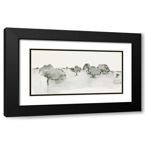 Scenic Scribble I Black Modern Wood Framed Art Print with Double Matting by Caroline, Emma