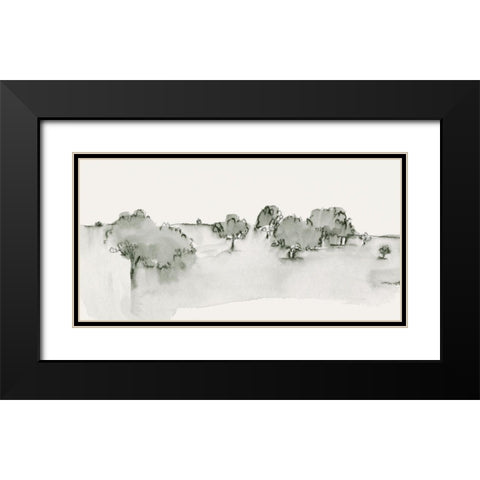 Scenic Scribble I Black Modern Wood Framed Art Print with Double Matting by Caroline, Emma