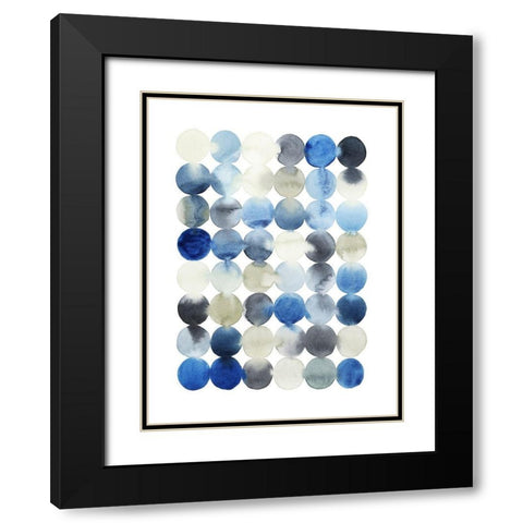 Organic Drops I Black Modern Wood Framed Art Print with Double Matting by Popp, Grace