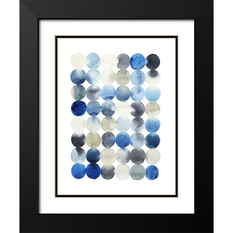 Organic Drops I Black Modern Wood Framed Art Print with Double Matting by Popp, Grace