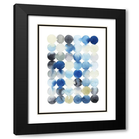 Organic Drops II Black Modern Wood Framed Art Print with Double Matting by Popp, Grace