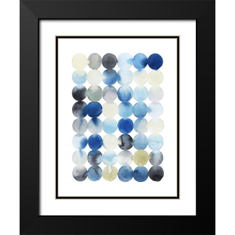 Organic Drops II Black Modern Wood Framed Art Print with Double Matting by Popp, Grace