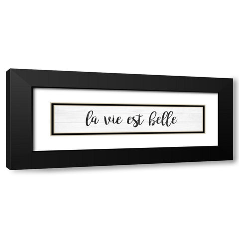 French Typography II Black Modern Wood Framed Art Print with Double Matting by Hambly, Anna