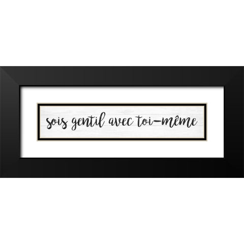 French Typography IV Black Modern Wood Framed Art Print with Double Matting by Hambly, Anna