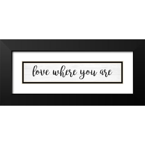 French Typography V Black Modern Wood Framed Art Print with Double Matting by Hambly, Anna