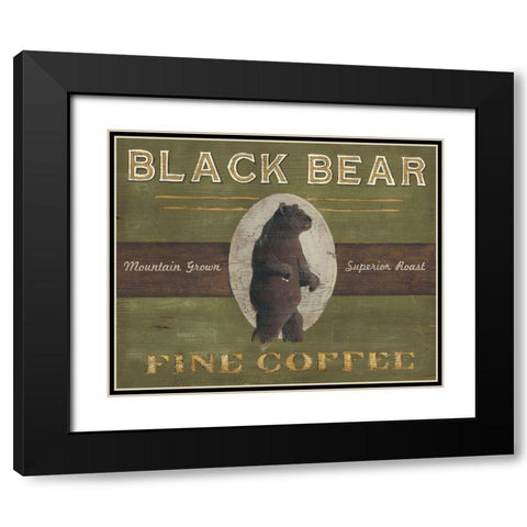 Lodge Coffee IV Black Modern Wood Framed Art Print with Double Matting by Vess, June Erica