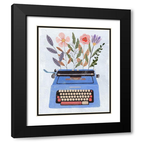 Nourishing Words I Black Modern Wood Framed Art Print with Double Matting by Wang, Melissa