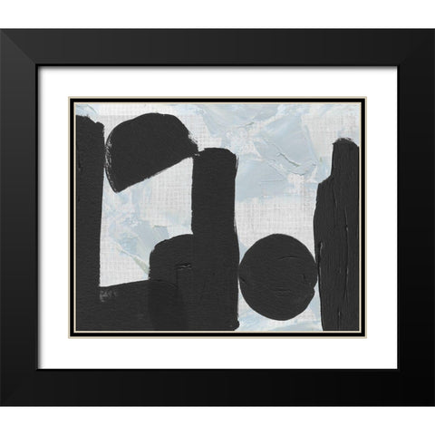 Saltwater Tide I Black Modern Wood Framed Art Print with Double Matting by Wang, Melissa