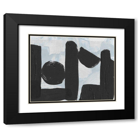 Saltwater Tide II Black Modern Wood Framed Art Print with Double Matting by Wang, Melissa