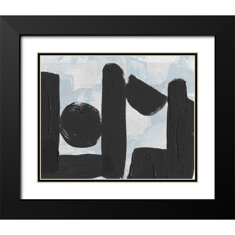 Saltwater Tide II Black Modern Wood Framed Art Print with Double Matting by Wang, Melissa