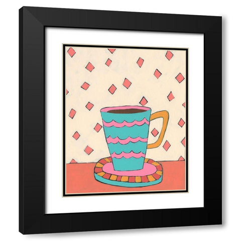 Mid Morning Coffee I Black Modern Wood Framed Art Print with Double Matting by Moore, Regina