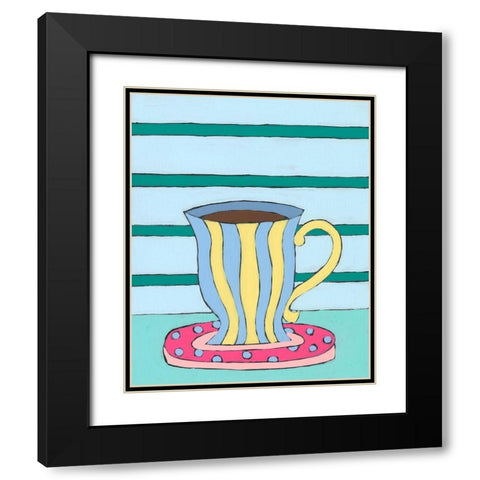 Mid Morning Coffee VI Black Modern Wood Framed Art Print with Double Matting by Moore, Regina