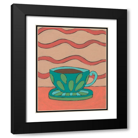 Mid Morning Coffee IX Black Modern Wood Framed Art Print with Double Matting by Moore, Regina